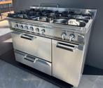 Tuscany rvs 6-vlams gasfornuis + oven semi-professioneel, Ophalen of Verzenden, Fornuis, Frituur en Grillen