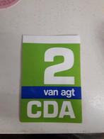 sticker CDA van Agt (Z145-158), Ophalen of Verzenden, Zo goed als nieuw