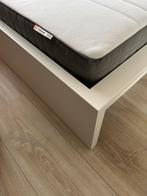 Tweepersoonsbed met lattenbodem, Ophalen, Wit, Tweepersoons, Zo goed als nieuw