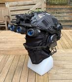 BLACK - Black ballistic Fast-SF helm Set level 1, Ophalen of Verzenden, Landmacht, Nederland, Helm of Baret