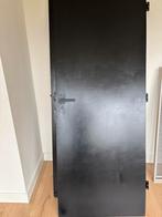 Zwarte retro binnen huis kamer deuren jaren 60, Doe-het-zelf en Verbouw, Deuren en Horren, Ophalen, Zo goed als nieuw, Binnendeur