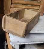 Vintage Houten Bak steenmal, Overige houtsoorten, Minder dan 50 cm, Gebruikt, Minder dan 50 cm