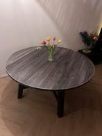 Ronde houten tafel - opknapper, Ophalen, Gebruikt, 100 tot 150 cm, Rond