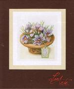 Cado SALE marjolein bastin borduurpakket  crocus flowers 601, Ophalen of Verzenden, Nieuw, Handborduren, Borduurpakket