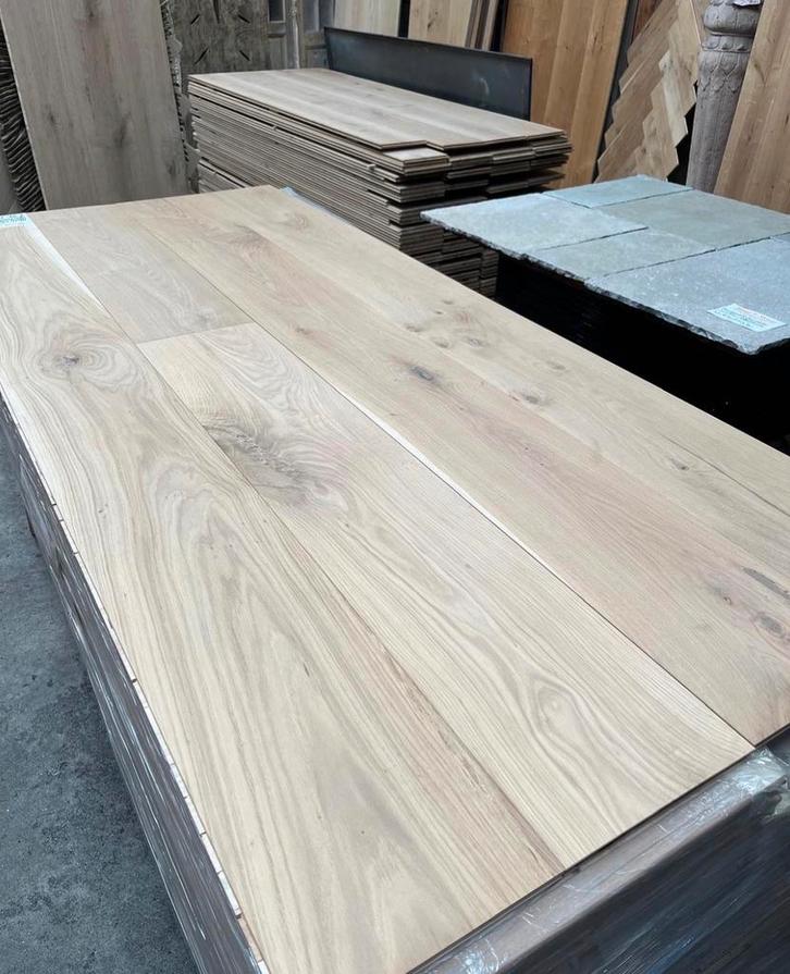 Aanbieding Eiken vloer parket kant en klaar goelied, Huis en Inrichting, Stoffering | Vloerbedekking, Nieuw, Parket, 75 m² of meer