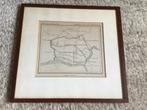Schilderij met plattegrond Oost en West Barendrecht 1867, Antiek en Kunst, Ophalen of Verzenden