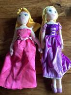 Twee knuffel/ lappenpoppen prinsessen, Verzenden, Zo goed als nieuw, Overige typen