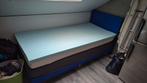 Beter Bed Eenpersoons Boxspring 90x200, Ophalen, 90 cm, Eenpersoons, Blauw