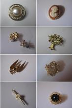 Diverse vintage broches / camee cupido boom bloemenmand etc, Sieraden, Tassen en Uiterlijk, Broches, Ophalen, Overige materialen