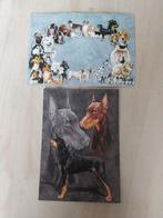Mooie ansicht kaart met envelop Dobermanns NIEUW, Ophalen of Verzenden, Ongelopen, Hond of Kat