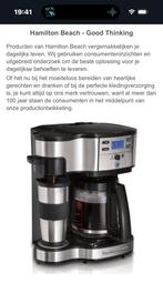 Hamilton Beach Koffiezetapparaat - Zo Goed Als Nieuw, Ophalen, Afneembaar waterreservoir, 10 kopjes of meer, Koffiemachine