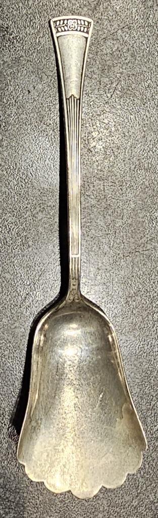 Vintage verzilverde suikerschep, Antiek en Kunst, Antiek | Goud en Zilver, Zilver, Ophalen of Verzenden
