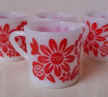 Vintage Arcopal France espresso kopjes Negresco E Jean beschikbaar voor biedingen