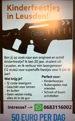 Lasergameset huren kinderfeestje leusden/amersfoort, Ophalen