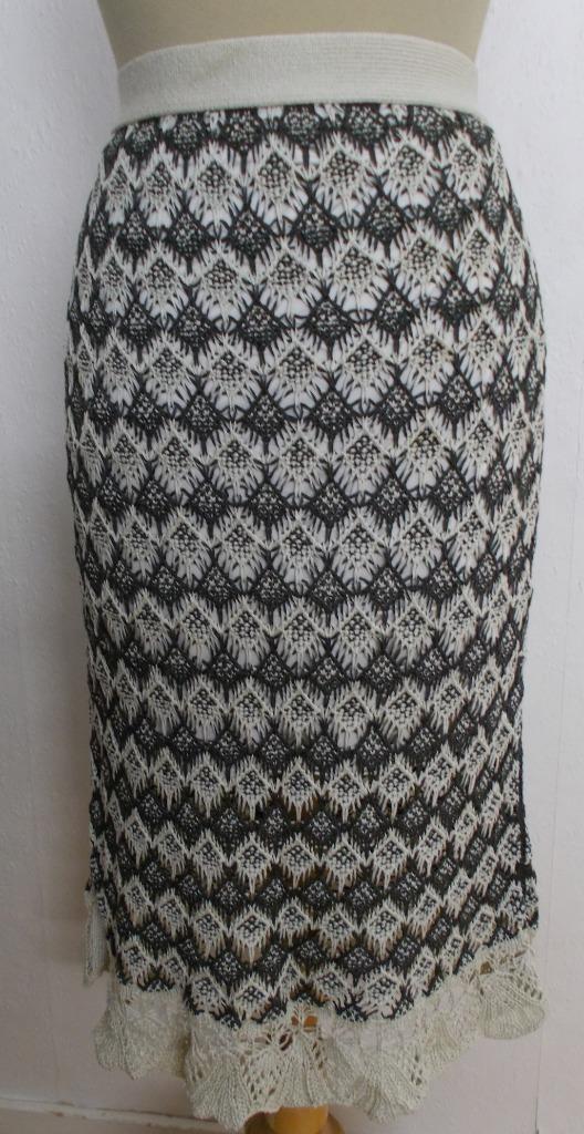 Boho/Ibiza  fijn gehaakte rok! L, Kleding | Dames, Rokken, Zo goed als nieuw, Maat 42/44 (L), Beige, Onder de knie, Verzenden