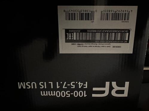 Canon RF 100-500mm f/4.5-7.1 L IS USM, Audio, Tv en Foto, Fotografie | Lenzen en Objectieven, Zo goed als nieuw, Telelens, Ophalen