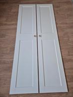 2x Witte Ikea Pax Deuren 49.5x229.5cm, Doe-het-zelf en Verbouw, Deuren en Horren, Ophalen of Verzenden, Binnendeur, 215 cm of meer