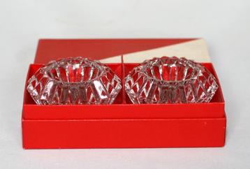 Max Verboeket kandelaars Equador Kristalunie Maastricht 1960 beschikbaar voor biedingen