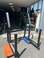 Teca squat en bankdruk rek rack, Sport en Fitness, Fitnessmaterialen, Ophalen, Gebruikt, Overige typen, Rek