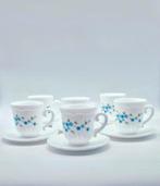 Set van 6 Arcopal France Veronica Kop en Schotel, Gebruikt, Ophalen of Verzenden, Glas, Overige stijlen