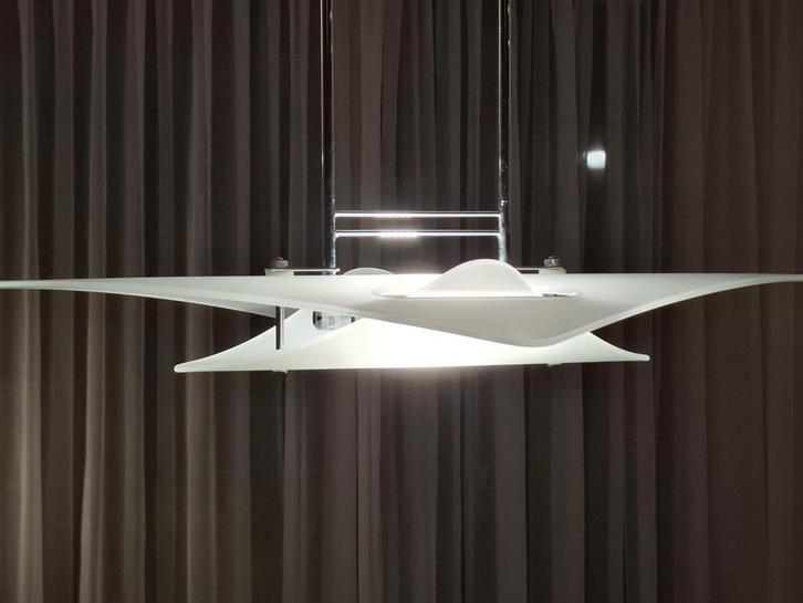 Italiaanse Design Hanglamp Lumi Mod Italy, Huis en Inrichting, Lampen | Hanglampen, Zo goed als nieuw, 50 tot 75 cm, Glas, Metaal