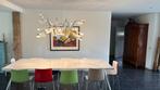 Design tafel 8 pers. lamp en stoelen, Ophalen, 100 tot 150 cm, 200 cm of meer, Zo goed als nieuw