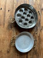 Koperen Gratinpan en Slakkenpan, Antiek en Kunst, Antiek | Keukenbenodigdheden, Ophalen of Verzenden