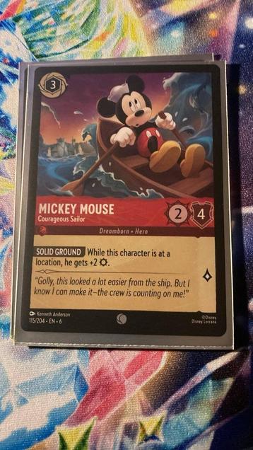 lorcana azurite sea - mickey mouse beschikbaar voor biedingen