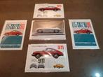 Porsche 911 & Classic schildjes met envelop, 5 stuks, Ophalen of Verzenden, Nieuw, Auto's