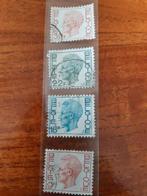postzegel België 9, 18, 22 en 30 f Koning Boudewijn ca 1980, Ophalen of Verzenden, Gestempeld