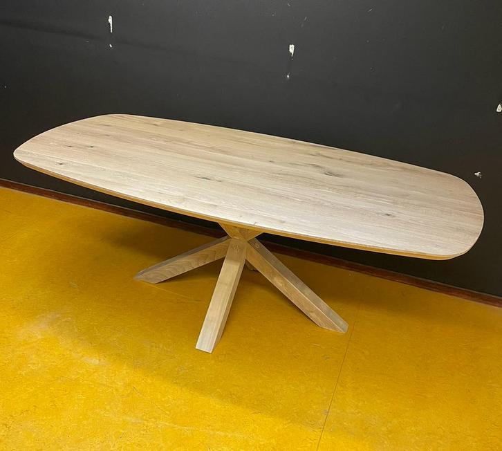 Unieke Eiken Tafels DEENS OVAAL - Verjongd/Recht - Matrix, Huis en Inrichting, Tafels | Eettafels, Nieuw, 200 cm of meer, Vijf personen of meer