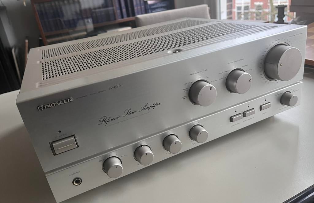 Pioneer A-676 geïntegreerde versterker, Audio, Tv en Foto, Versterkers en Receivers, Ophalen, Gebruikt, Stereo, Pioneer