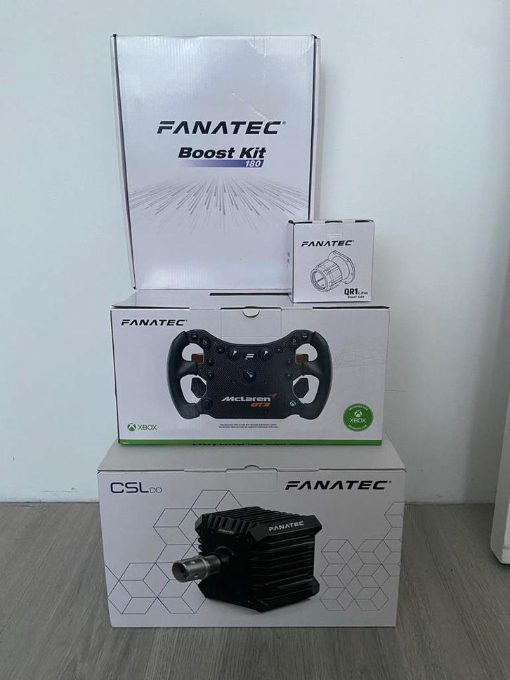 Fanatec Direct Drive Set met McLaren Stuur - Zo Goed Als Nie, Computers en Software, Joysticks, Zo goed als nieuw, Ophalen of Verzenden