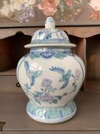 Prachtige handgemaakte gemberpot met deksel - 22x15 cm, Ophalen of Verzenden, Zo goed als nieuw