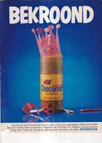 Retro reclame 1984 Nutricia Chocomel frisdrank bekroond, Overige typen, Ophalen of Verzenden