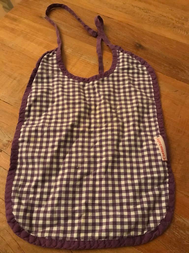 Cotton baby slab paars, slabben, slabbetje, Ophalen of Verzenden, Zo goed als nieuw, Overige typen