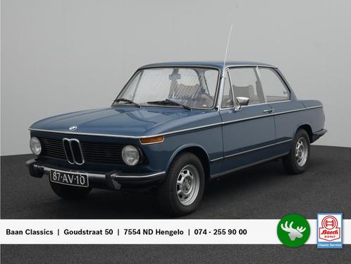 BMW 02-SERIE 2002 (bj 1974), Auto's, Oldtimers, Bedrijf, Te koop, BMW, Benzine, Sedan, Handgeschakeld, Origineel Nederlands, Blauw