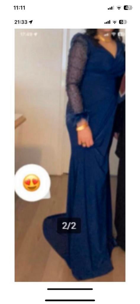 abiye feestjurk, Kleding | Dames, Ophalen of Verzenden, Zo goed als nieuw, Maat 38/40 (M), Galajurk