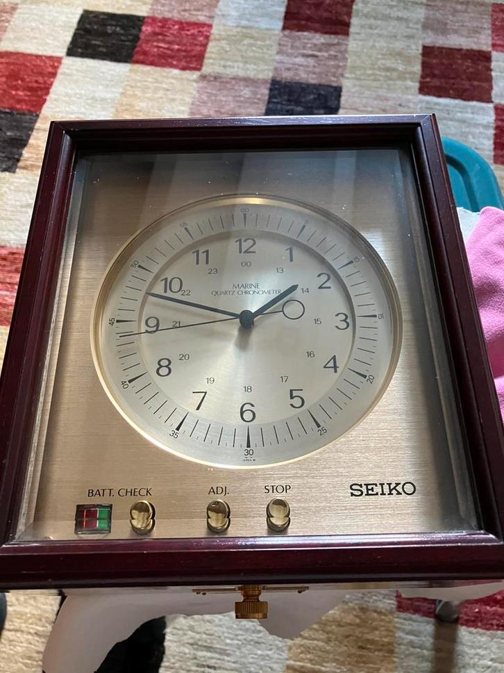 SEIKO Marine Quartz Chronometer QM-20 vintage, Antiek en Kunst, Antiek | Klokken, Ophalen of Verzenden