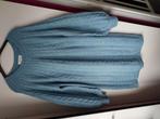 warme wollen jurk in kabelpatroon met leuke mouwen xl blauw, Ophalen of Verzenden, Nieuw, Maat 46/48 (XL) of groter, Blauw