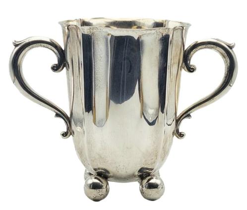 9. Zilveren champagnekoeler Thiesenhusen, begin 20e eeuw, Antiek en Kunst, Antiek | Goud en Zilver, Zilver, Ophalen of Verzenden