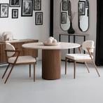 Calvera Dining tafel – Travertin Eettafel - Japandi Design, Huis en Inrichting, Tafels | Eettafels, Japandi Stijl, Nieuw, Ophalen of Verzenden