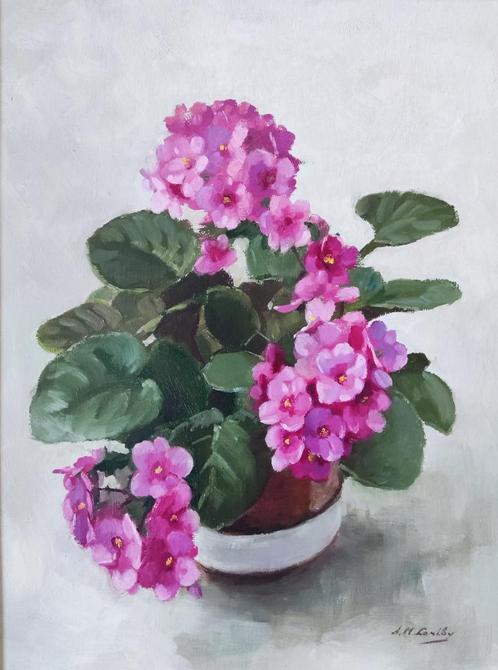 Adriana Maria Lariby (1918-2011)  - Bloemstilleven, Antiek en Kunst, Kunst | Schilderijen | Klassiek, Ophalen of Verzenden