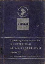 MZ Trophy ES 175/2 + ES 250/2 manual handleiding (5100z), Motoren, Ophalen of Verzenden, Overige merken