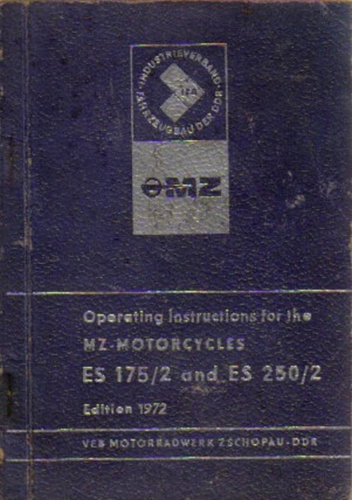 MZ Trophy ES 175/2 + ES 250/2 manual handleiding (5100z), Motoren, Handleidingen en Instructieboekjes, Overige merken, Ophalen of Verzenden