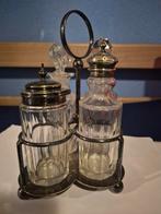 Antiek olie en azijn set, Ophalen of Verzenden