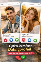 Waarom krijg jij geen matches? Ik kijk met je mee