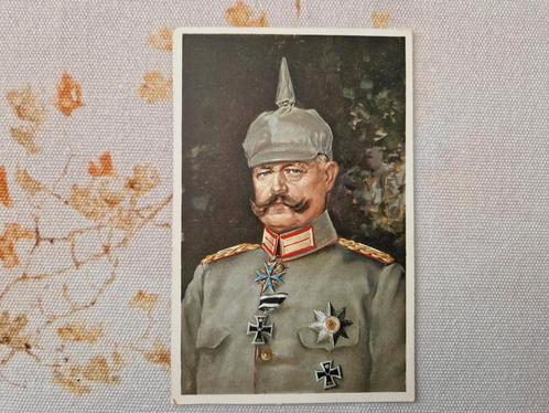 Oude postkaart met portret Generalfedmarschall v. Hindenburg, Verzamelen, Ansichtkaarten | Buitenland, Ongelopen, Duitsland, Voor 1920