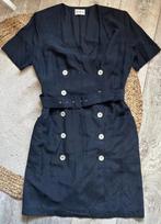Betty Barclay 1950 vintage jurk zijde, Blauw, Maat 42/44 (L), Betty Barclay, Ophalen of Verzenden
