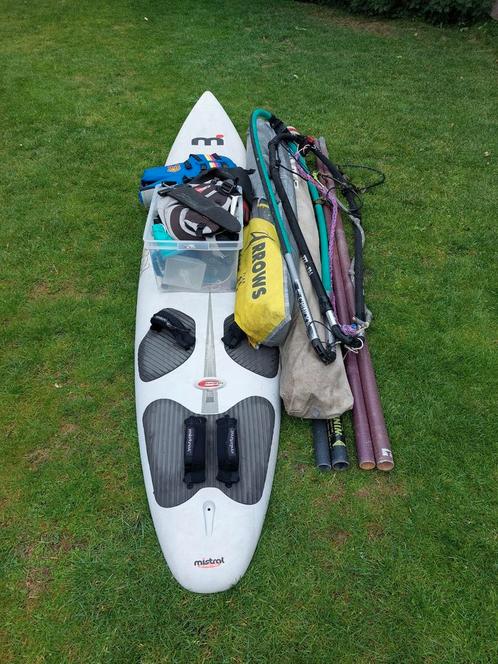 Windsurf set, Watersport en Boten, Windsurfen, Gebruikt, Complete set, 300 cm of meer, Met vin(nen), 5 tot 7 m², Ophalen of Verzenden